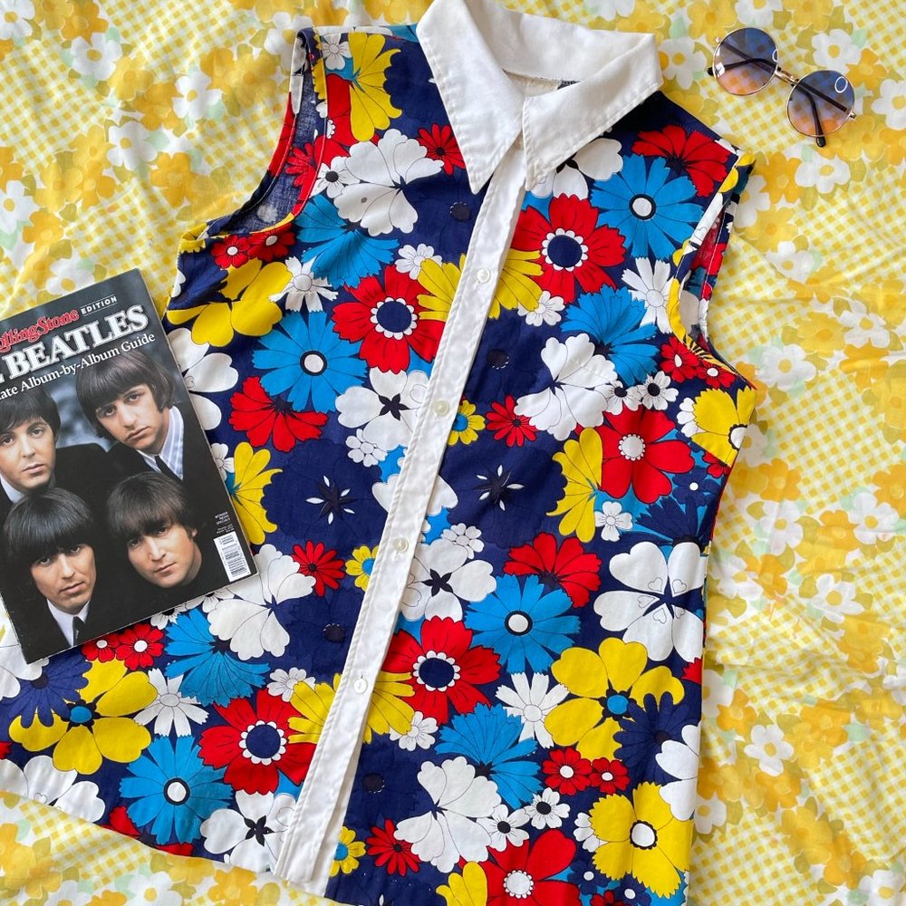 vintage 1960's mod union made micro mini